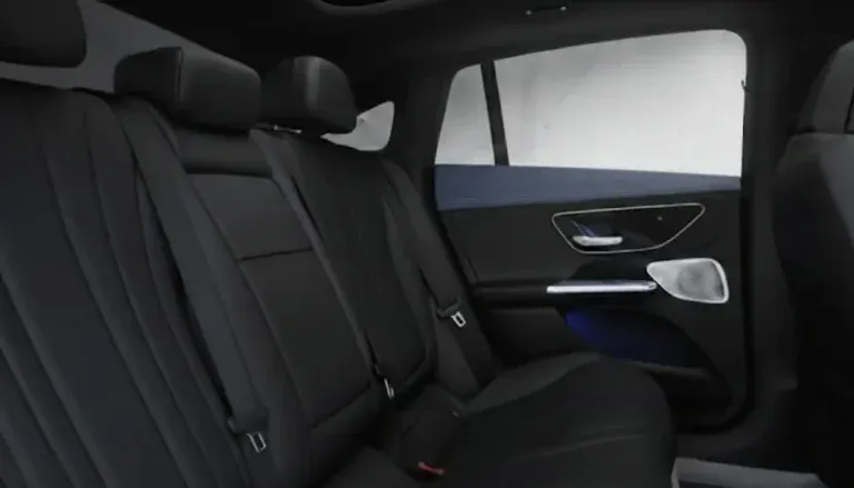 VIP chauffeur service in London featuring the luxury electric Mercedes-Benz EQE for executive travel