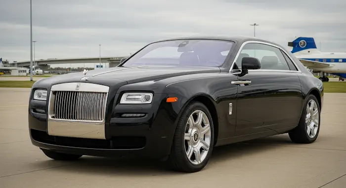 VIP chauffeur at Farnborough Private Airport