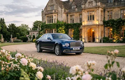 bentley mulsanne chauffeur service wedding car