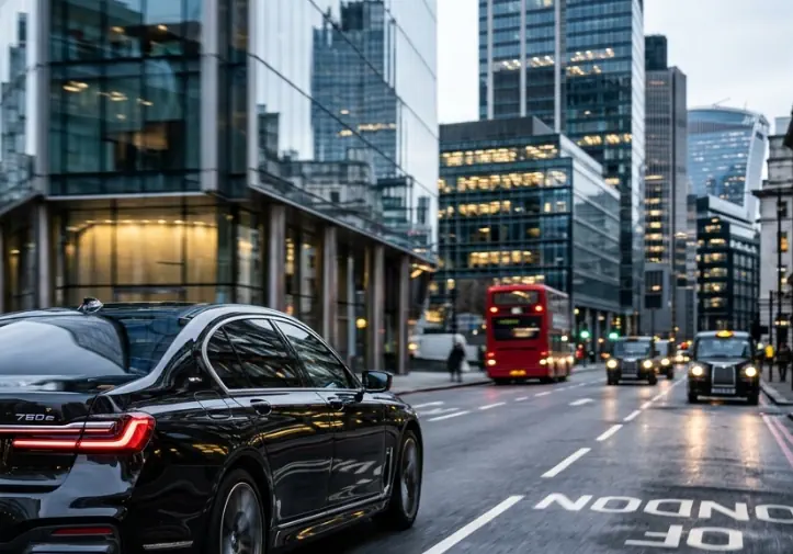 Executive chauffeur for corporate roadshows and multiple stops in London.