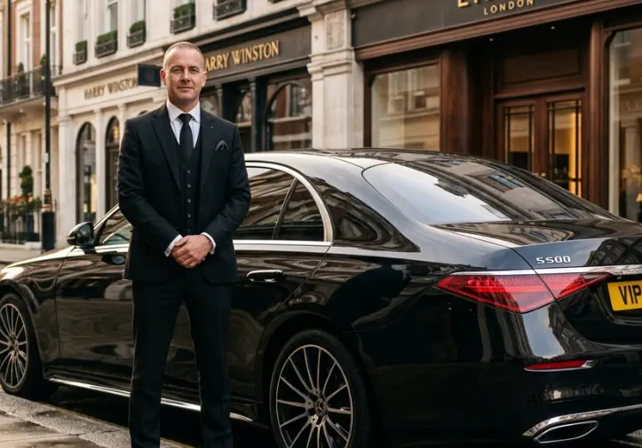 Luxury hourly chauffeur service for shopping and meetings in London.
