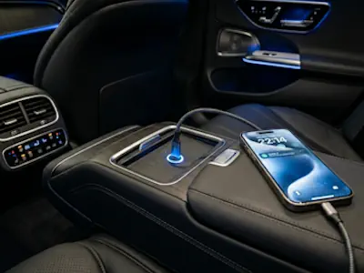 mercedes e class chauffeur london wifi charging