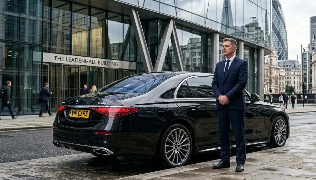 Professional Mercedes S-Class Chauffeur Service available for direct transfers and hourly bookings in London.