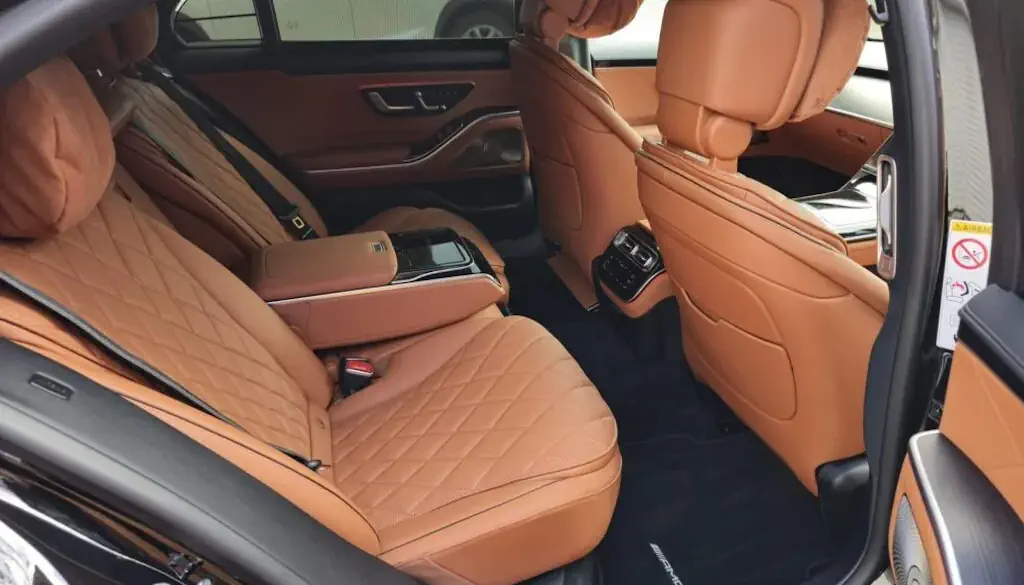 mercedes s class chauffeur service interior