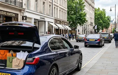 mw 7 series chauffeur service shopping trip