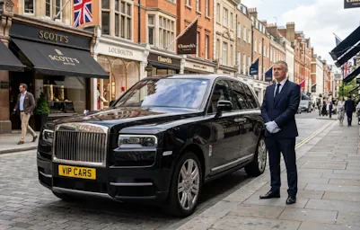 rolls royce cullinan chauffeur service daily hire