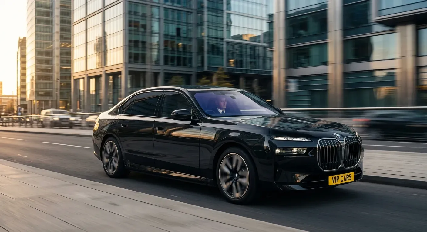 BMW Hire for a Day in London: The Executive's Guide to Chauffeur-Driven Perfection 1 VIPCARS Chauffeurs Executive BMW chauffeur hire in London, Canary Wharf financial district