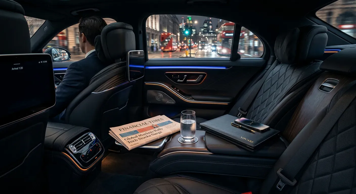 Business Chauffeur service london, driving a client around